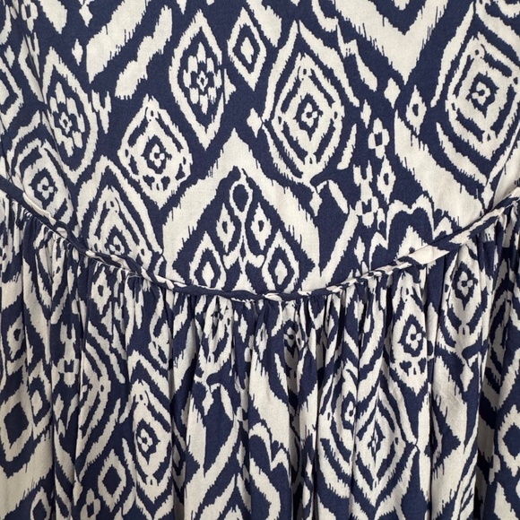 BEACHLUNCHLOUNGE Collection Dress Blue White Women size XL 3/4 sleeve - Picture 8 of 15